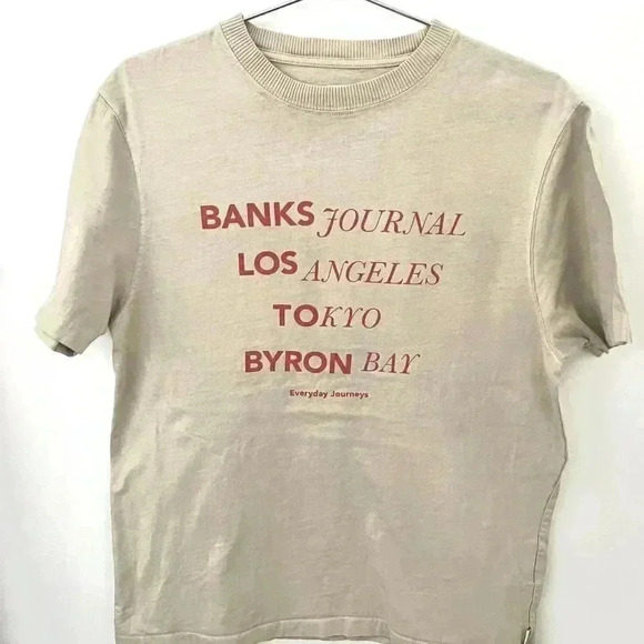 Banks Journal | "Locator Trader" Graphic T Shirt - Gray / Sz S - Picture 4 of 8
